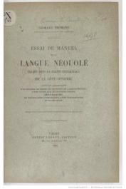  THOMANN Georges - Essai de manuel de la langue Néouolé parlée dans la partie occidentale de la Côte d'Ivoire