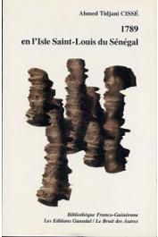 CISSE Ahmed-Tidjani - 1789 en l'isle Saint-Louis du Sénégal