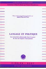  ANS André-Marcel d', (sous la direction de) - Langage et politique. Les mots de la démocratie dans les pays du Sud de l'espace francophone