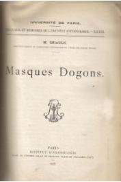 GRIAULE Marcel - Masques dogons
