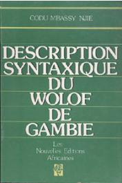  NJIE Codu Mbassy - Description syntaxique du Wolof de Gambie