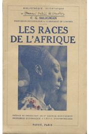  SELIGMAN Charles Gabriel - Les races de l'Afrique