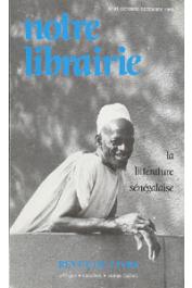  Notre Librairie - 081 - La littérature sénégalaise