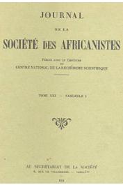  Journal de la Société des Africanistes - Tome 21 - fasc. 1 - 1951 - Fouilles dans la région du Tchad (III). Goulfeil