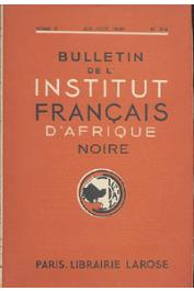  Bulletin de l'IFAN - Série A et B - Tome 02 - n°3-4 -Juil.-Oct. 1940