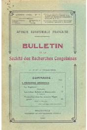  Bulletin de la Société des Recherches Congolaises - n° 07 - 2e, 3e et 4e trimestres 1925