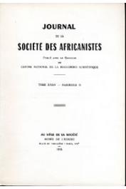  Journal de la Société des Africanistes - Tome 35 - fasc. 2 - 1965