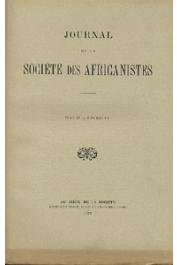  Journal de la Société des Africanistes - Tome 09 - fasc. 1 - 1939