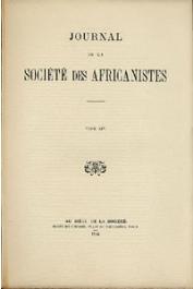  Journal de la Société des Africanistes - Tome 14 - 1944