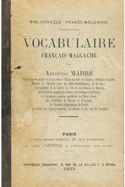  MARRE Aristide - Vocabulaire français-malgache