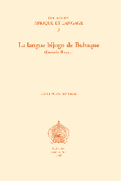  SEGERER Guillaume - La langue bijogo de Bubaque (Guinée Bissau)