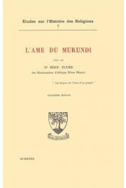  ZUURE Bernard, (R.P.) - L'âme du Murundi