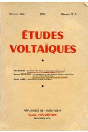  Etudes Voltaïques - Mémoire n° 3