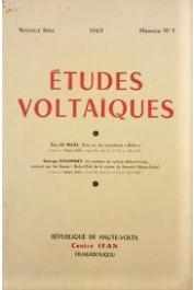  Etudes VoltaÏques - Mémoire n° 1 - Note sur les poplations Bobo / Un système de culture perfectionnée pratiquée par les Bwaba Bobo-Oule de la région de hounde