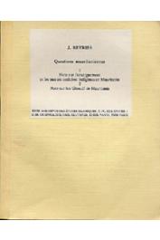  BEYRIES Jean - Questions mauritaniennes: 1- Note sur l'enseignement et les mœurs scolaires indigènes en Mauritanie. 2- Note sur les Ghdouf de Mauritanie