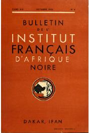  Bulletin de l'IFAN - Série A et B - Tome 14 - n°4 - Octobre 1952