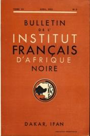  Bulletin de l'IFAN - Série A et B - Tome 15 - n°2 - Avril 1953
