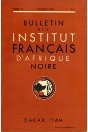  Bulletin de l'IFAN - Série A et B - Tome 15 - n°4 - Octobre 1953