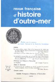  Revue française d'histoire d'Outre-Mer (RFHOM)  - n° 221