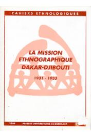  Cahiers Ethnologiques N°5 - 1984 (nouvelle série) - La Mission Ethnographique Dakar-Djibouti 1931-1933