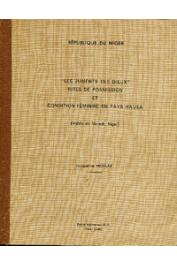  Etudes Nigériennes - 21, NICOLAS Jacqueline - Les juments des Dieux. Rites de possession et condition féminine en pays hausa (vallée de Maradi, Niger)