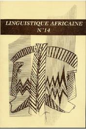  Linguistique Africaine 14 - Résultats  du Projet Haïti-Fon