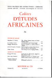  Cahiers d'études africaines - 034 