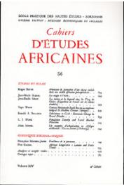  Cahiers d'études africaines - 056 