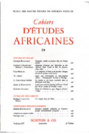  Cahiers d'études africaines - 059