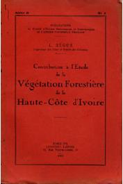  BEGUE L. - Contribution à l'étude de la végétation forestière de la Haute-Côte d'Ivoire