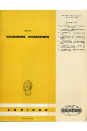  Cahiers ORSTOM sér. Sci. hum., vol. 05, n° 3 - Temps et Développement: Quatre sociétés en Côte d'Ivoire