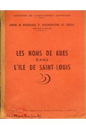  Anonyme - Les noms de rues dans l'île de Saint-Louis