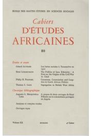  Cahiers d'études africaines - 080