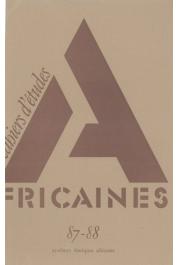  Cahiers d'études africaines - 087/088