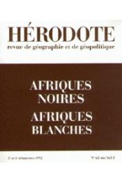  Hérodote 065-066 - Afriques noires - Afriques blanches