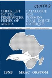  CLOFFA 2 , DAGET J., GOSSE J.P. et Alia - Check List of  the Freshwater Fishes of Africa / Catalogue des Poissons d'Eau Douce d'Afrique, vol. 2