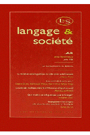  Langage & Société - 68 / Le plurilinguisme au Sénégal