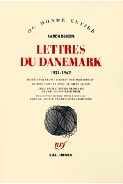  BLIXEN Karen - Lettres du Danemark. 1931-1962