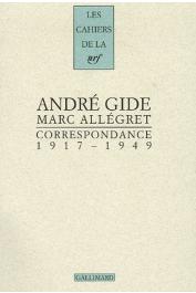  GIDE André, ALLEGRET Marc - Correspondance 1917-1949