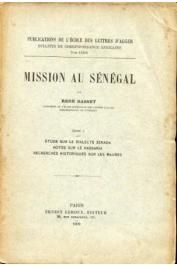 Mission au Sénégal. Tome 1: Etude sur le dialecte Zénaga