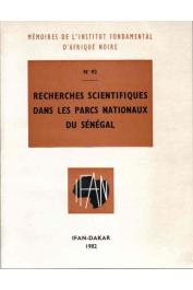 Collectif - Recherches scientifiques dans les parcs nationaux du Sénégal