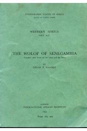  GAMBLE David P. - The Wolof of Senegambia, Together with Notes on the Lebu and the Serer (édition 1967)