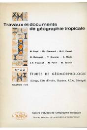  Collectif - Etudes de géomorphologie tropicale