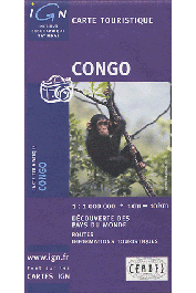 Congo - Carte touristique au 1:1.000.000e