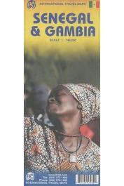 International Travel Maps - Senegal & Gambia