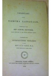 CROWTHER Samuel - Vocabulary of the Yoruba Language