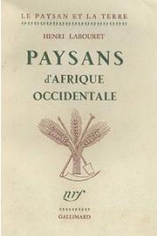  LABOURET Henri - Paysans d'Afrique occidentale