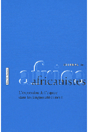 Journal des Africanistes - Tome 79 - fasc. 1, BAUMGARDT Ursula, ROULON-DOKO Paulette (sous la direction de) - L'expression de l'espace dans les langues africaines I