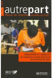  AUTREPART - 54 / Education et conflits. Les enjeux de l'offre éducative en situation de crise