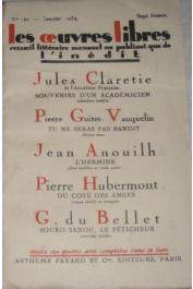  BELLET Guy de (dans Les Œuvres libres - 151) - Souro Sanou,le féticheur